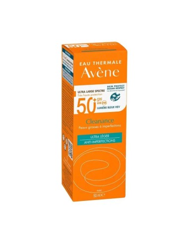 Avene Cleanance Solar SPF 50+, pieles grasas, 50 ml