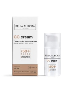Bella Aurora CC Protect Solar con Color Antimanchas SPF 50+, 30 ml 2