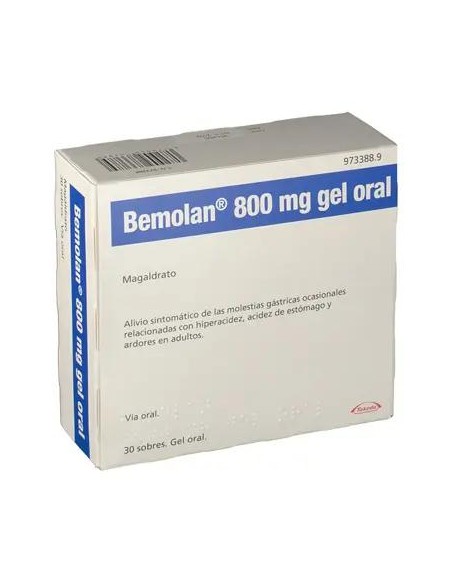 Bemolan 800 mg Gel 30 Sobres