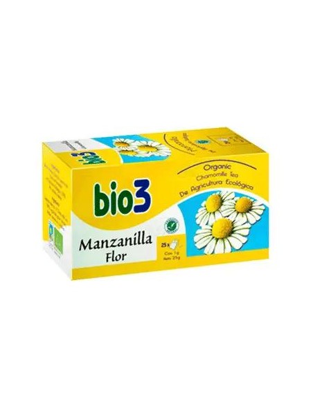 Bio3 Manzanilla Ecologica 25 Filtros x 1,5 gr