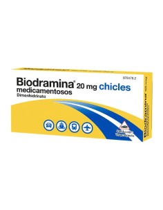 Biodramina 20 mg 6 Chicles Medicamentosos