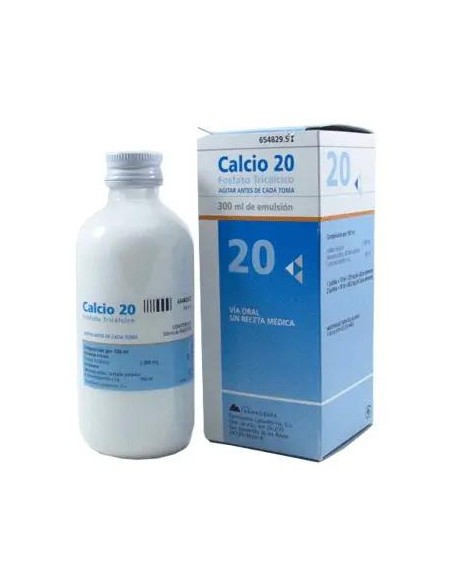 Calcio 20 Emulsión Oral 300 ml