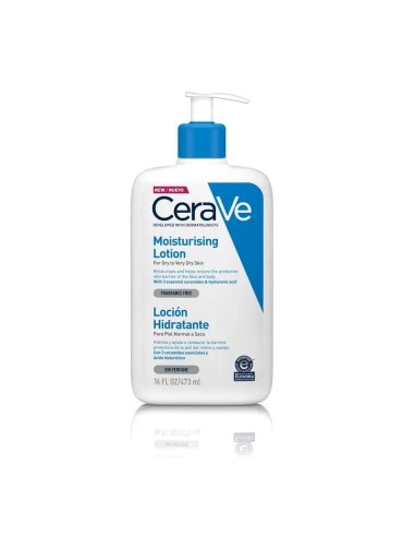 CeraVe Loción Hidratante Piel Seca o Muy Seca, 473 ml