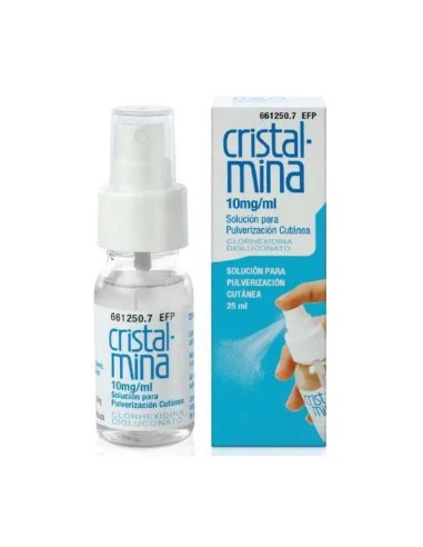 Cristalmina Spray 10 mg/ml Solución Tópica 25 ml