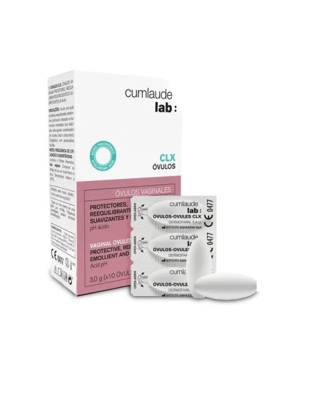 Cumlaude Lab Ovulos CLX Hidratantes y Calmantes, 10 Unidades Cumlaude Lab Ovulos CLX Hidratantes y Calmantes, 10 Unidades