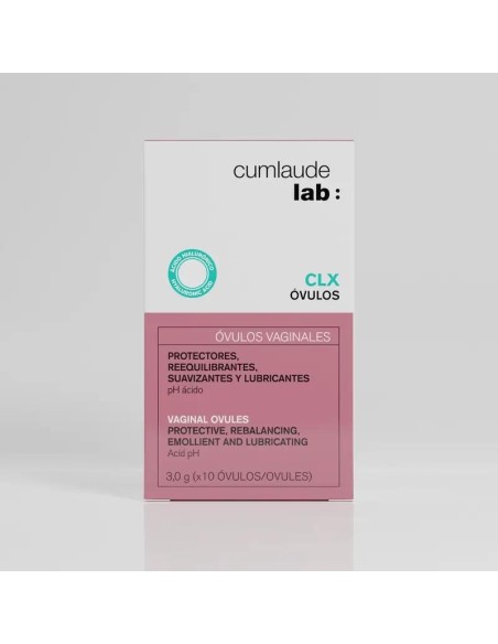Cumlaude Lab Ovulos CLX Hidratantes y Calmantes, 10 Unidades Cumlaude Lab Ovulos CLX Hidratantes y Calmantes, 10 Unidades
