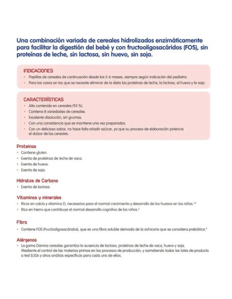 Damira Multicereales Fos 600 gr