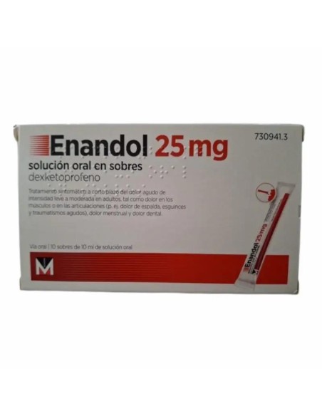 Enandol 25 mg 10 Sobres Solución Oral 10 ml