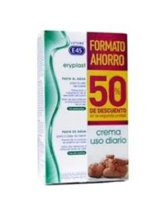 Eryplast Lutsine E45 Pasta al Agua Crema Pañal Bebé, Pack 2 x 75 gr
