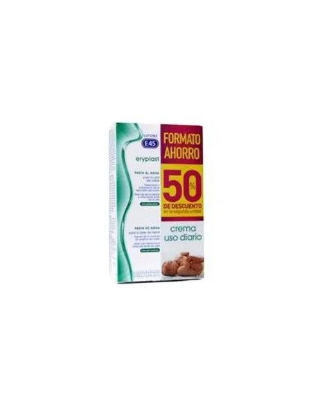 Eryplast Lutsine E45 Pasta al Agua Crema Pañal Bebé, Pack 2 x 75 gr