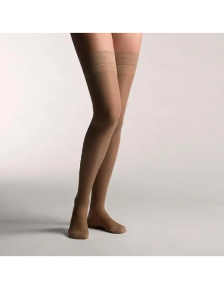 Farmalastic Media Larga Blonda Compresión Normal Camel, Talla M, Unidad