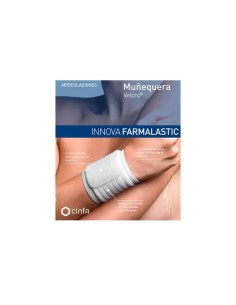 Farmalastic Muñequera Velcro, Talla Grande Beige 2