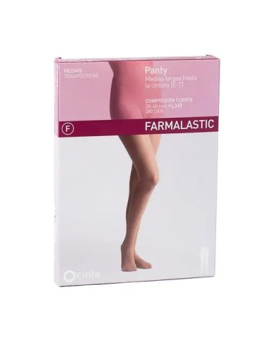 Farmalastic Panty Compresión Fuerte Beige, Talla Reina Plus