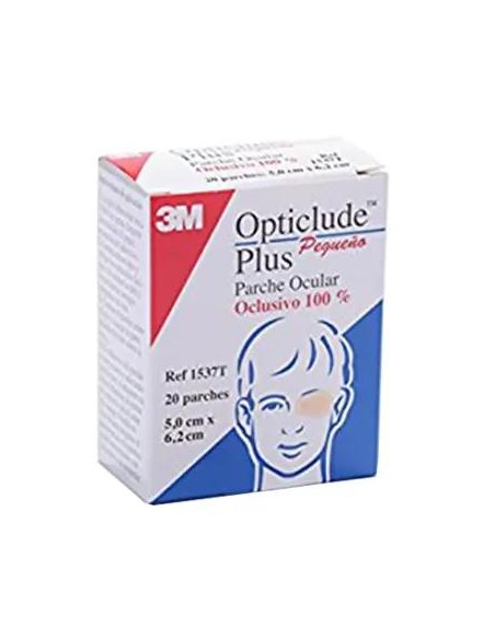 3M Opticlude Plus Parche Ocular Talla Pequeña 6 x 5 cm 20 unidades
