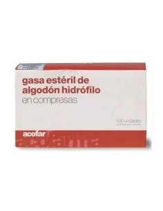 Acofar Gasa Esteril Algodon Hidrofilo En Compresas 100 unidades 2