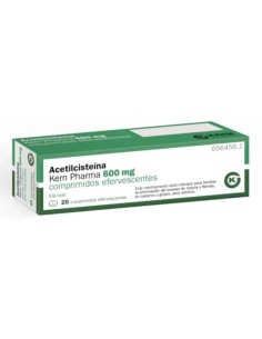 Acetilcisteína 600 mg, 20 comprimidos efervescentes Kern Pharma 2