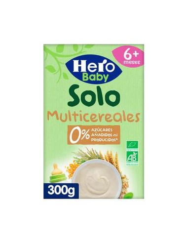 Hero Baby Solo 100% Ecológicos Multicereales 300 gr, +6 Meses