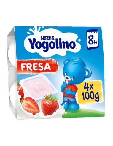 Nestlé Yogolino Fresa, 4X100 gr