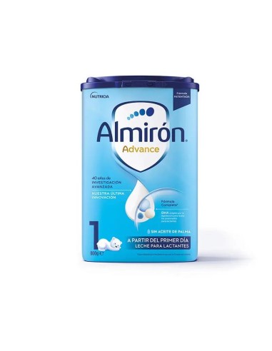 Almirón Advance 1, Leche De Inicio En Polvo para Bebé, a partir del Primer Día, 800g