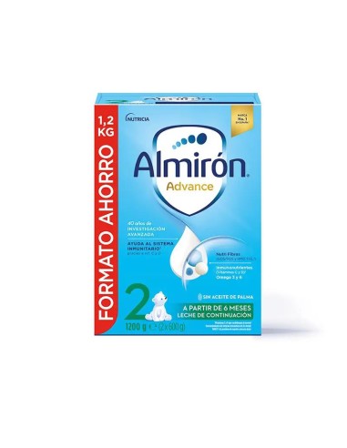 Almirón Advance 2, Leche de Continuación en Polvo para Bebé, a partir de 6 Meses, 1200g