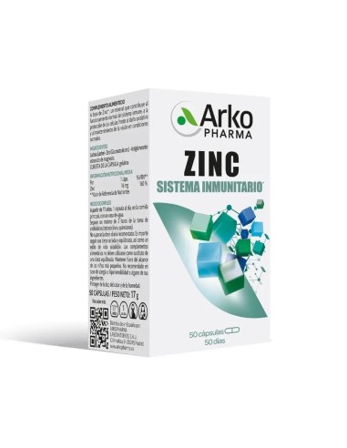 Arkopharma Zinc 50 Cápsulas Arkopharma