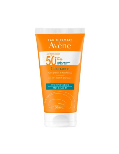 Avene Cleanance Solar SPF 50+, pieles grasas