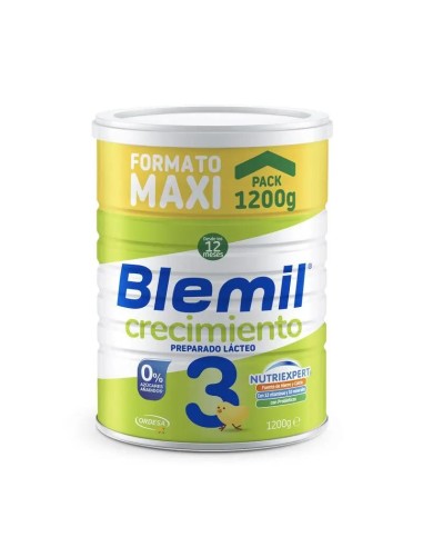 Blemil Plus 3 Crecimiento 0% Azúcar Añadido, 1200 gr