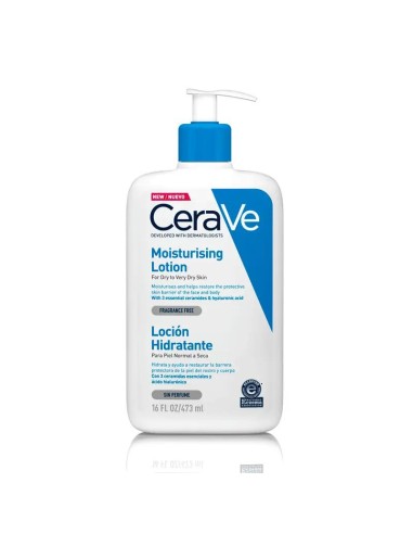 CeraVe Loción Hidratante Piel Seca o Muy Seca, 473 ml