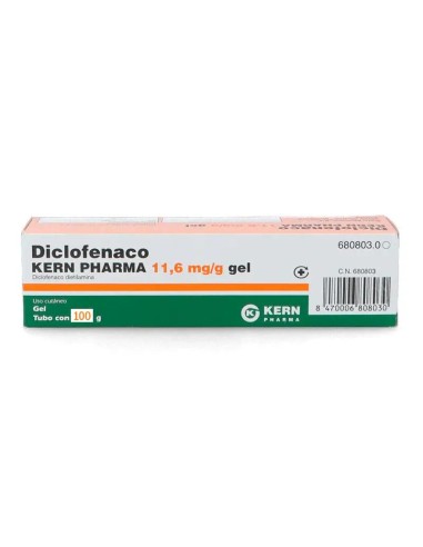 Diclofenaco Kern Pharma 11,6 Mg/G Gel Cutáneo, 100 gr