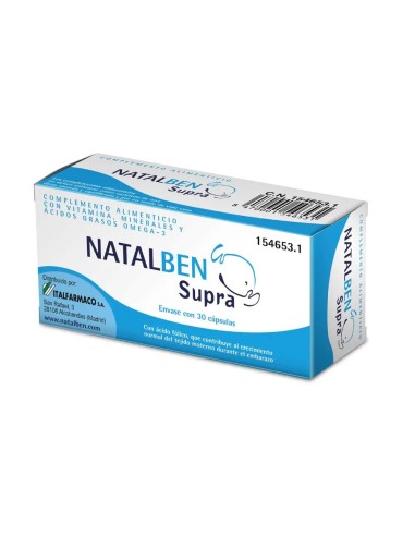 Natalben Supra Nutraceutico, 30 cápsulas