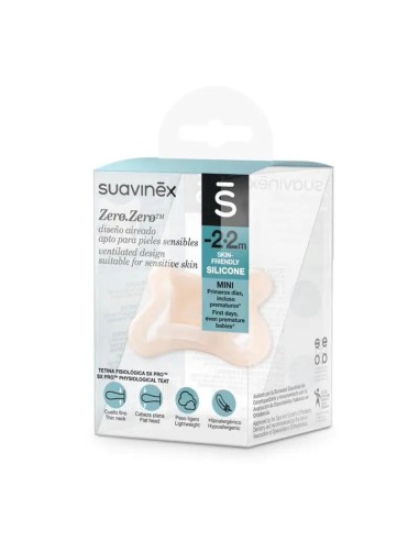 Suavinex Chupete Zero-Zero -2 a 2M, 1 unidad