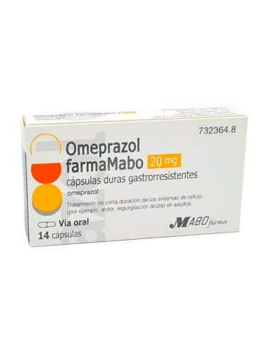 Omeprazol Farmamabo 20 mg, 14 cápsulas Gastrorresistentes