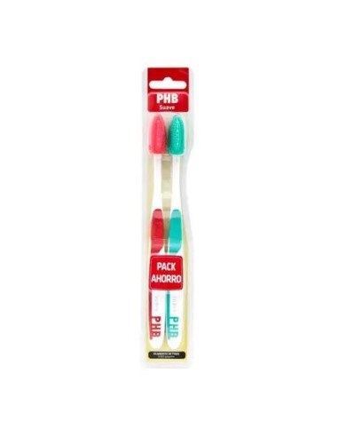 PHB DUPLO CEPILLO DENTAL ADULTO  PLUS SUAVE