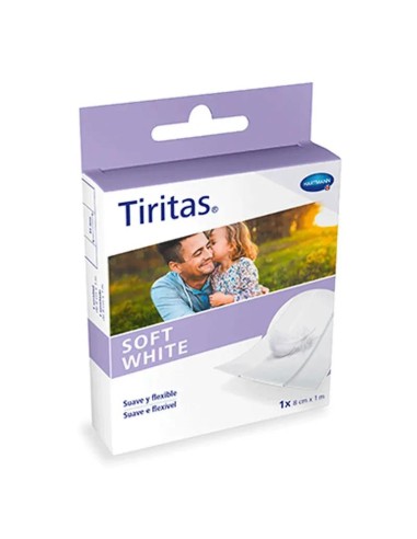 Tiritas Soft White 8Cmx1M 1 Ud