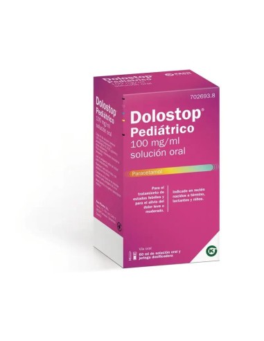 Dolostop Pediátrico Alivio Dolor y Fiebre 60 ml