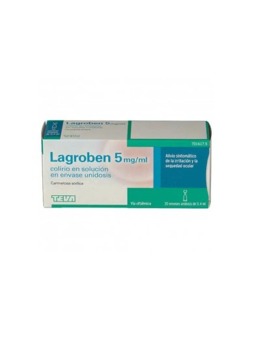 Lagroben 5 Mg/ ml Colirio 30 Monodosis x 0.4 ml