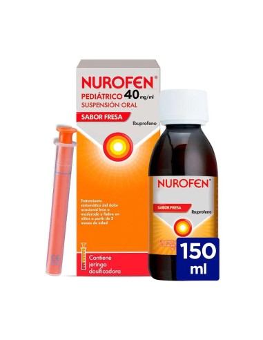 Nurofen Pediátrico 40 mg/ ml Suspensión Sabor Fresa 150 ml