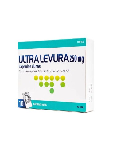 Ultra Levura 250 mg 10 Cápsulas Duras