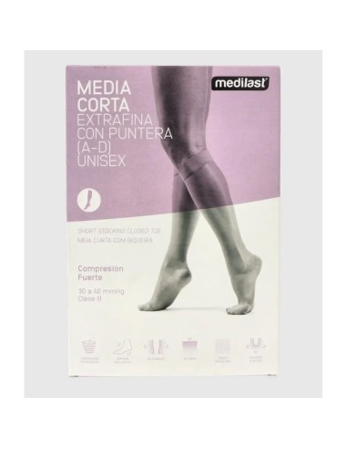 Medilast Media Corta Fte C/Puntera R606 Grande