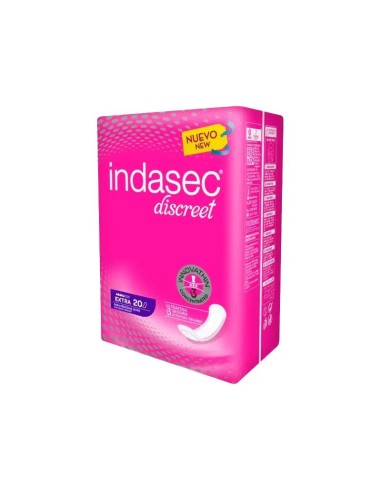 Indasec Descreet Extra Bolsa 20 Compresas